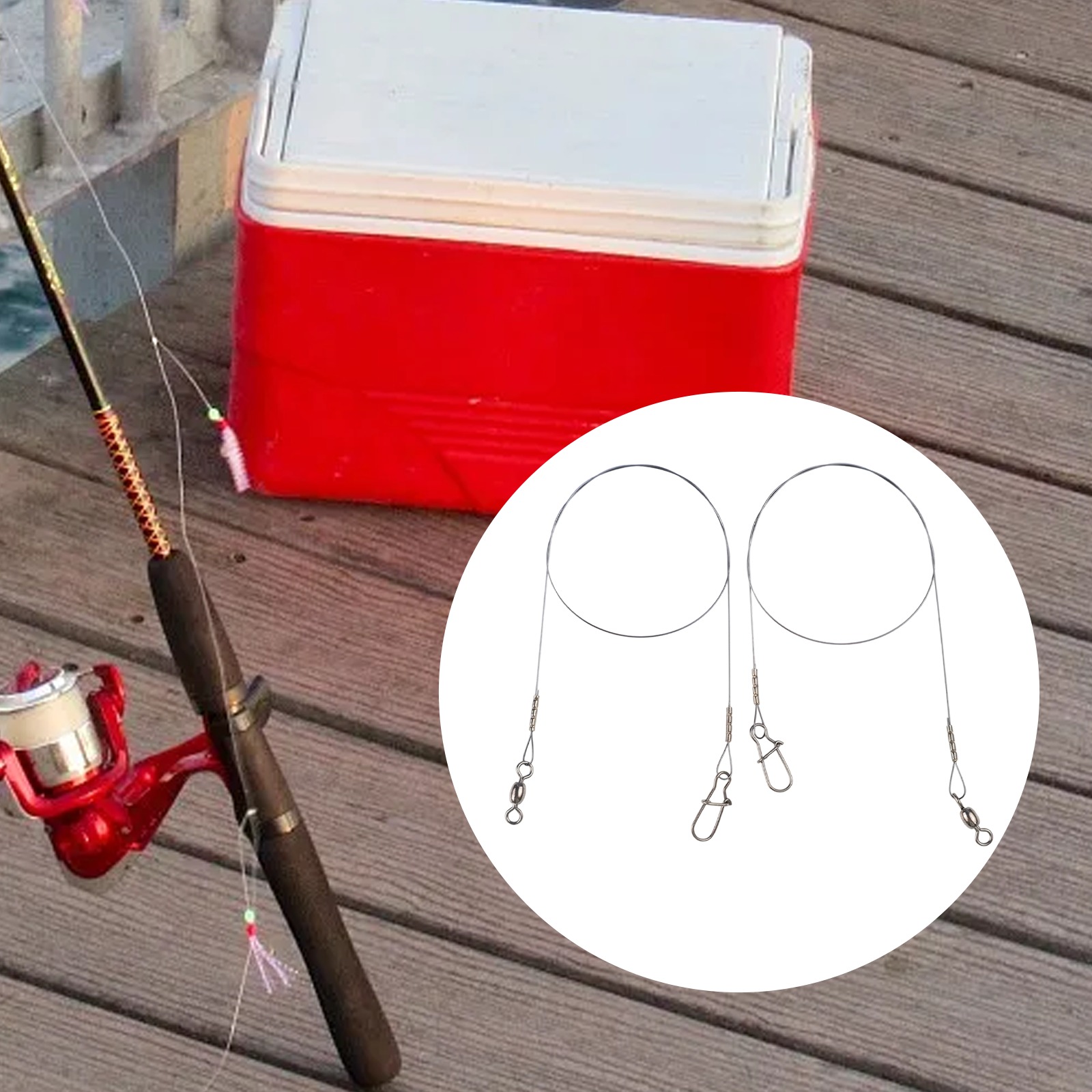 Leader Line - 2pc Fishing Titanium Wire Leader Line