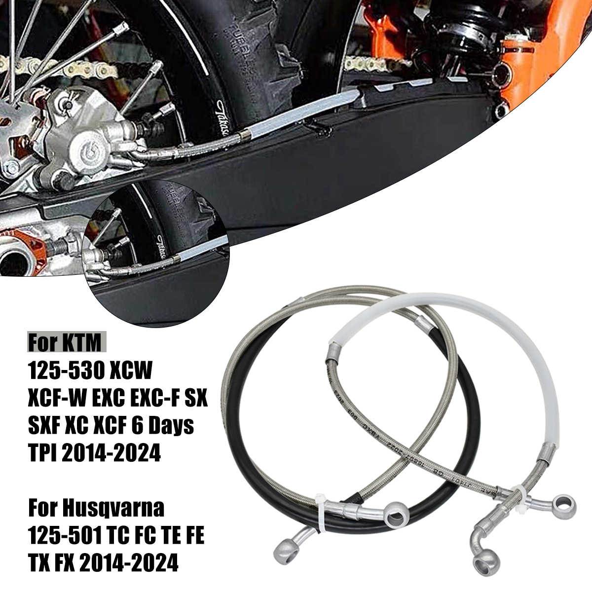 Front Rear Hydraulic Brake Lin - Braided Line recension och pris