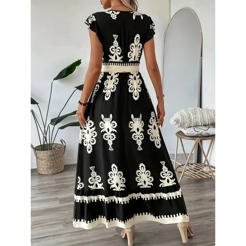 Plus Size New Women Fashion Fl - Tippet Line recension och pris